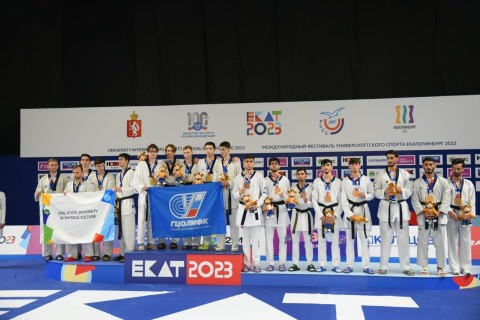 Azerbaijani taekwondo players won a medal in the team competition - PHOTO