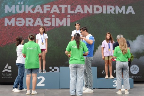 The winners of the relay race at the Azerbaijan triathlon championship have been determined - PHOTO