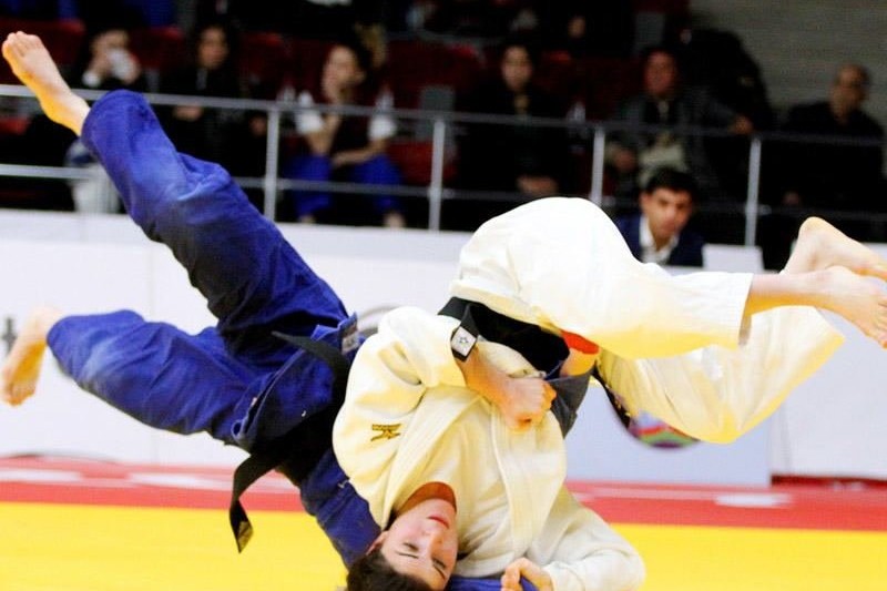 About five hundred judokas in the Grand Slam Tournament in Baku