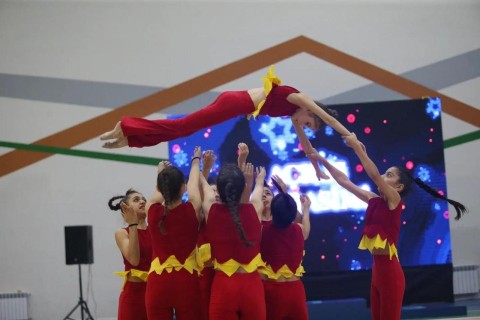 The colorful opening ceremony of the National Championship in Rhythmic Gymnastics in Guba - PHOTO