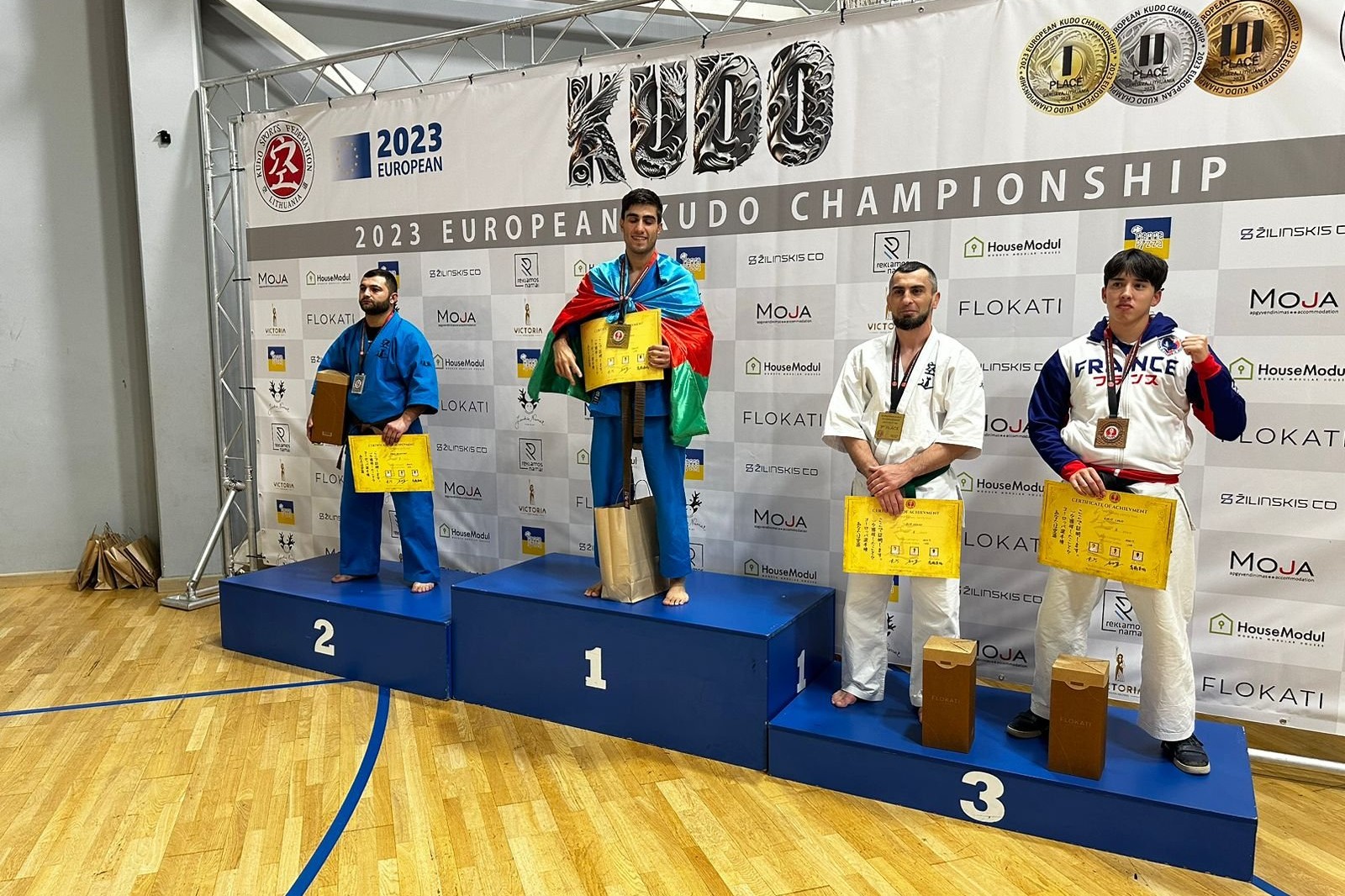 Азербайджанские кудоисты завоевали 3 золотые и 1 серебряную медали на чемпионате Европы