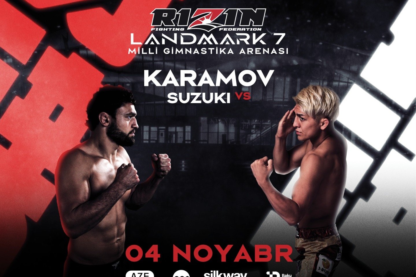 Завтра в Баку состоится турнир «Rizin Landmark 7»