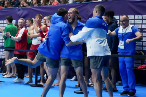 Сборная Азербайджана по тамблингу выиграла командный турнир на чемпионате мира!