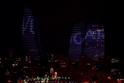 Логотип Мемориала Вугара Гашимова - на "Пламенных башнях" - ФОТО