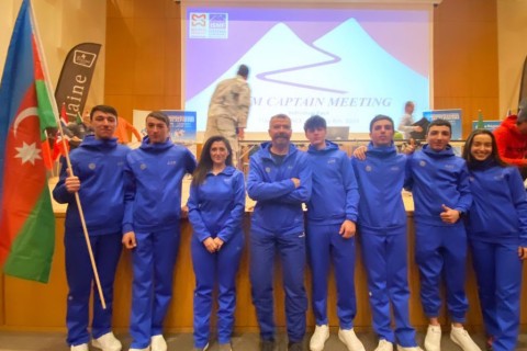 Azerbaijani national team in the European ski mountaineering championship - PHOTO