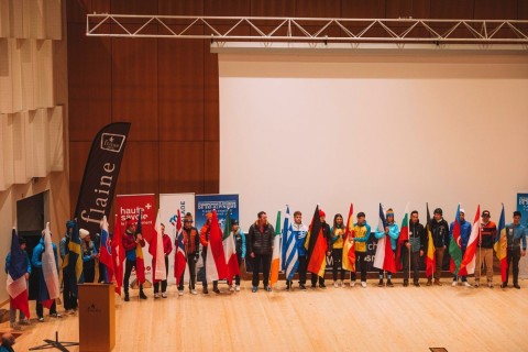 Azerbaijani national team in the European ski mountaineering championship - PHOTO