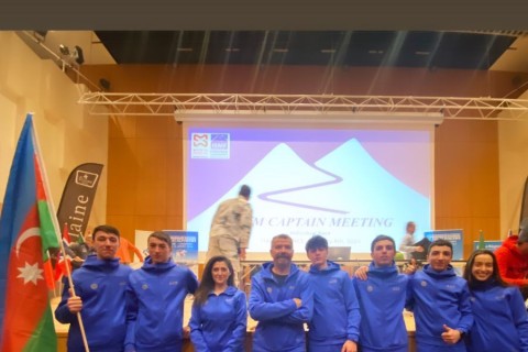 Azerbaijani national team in the European ski mountaineering championship - PHOTO