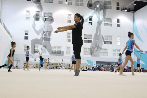 Гимнастки из Нахчывана и Культурного центра "Зиря" начали тренировки на Национальной арене гимнастики - ФОТО - ВИДЕО