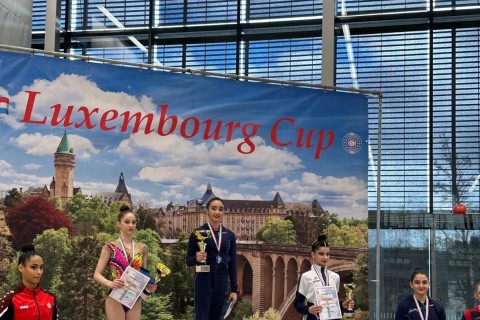 Gimnastlarımız Lüksemburqda 9 medal qazanıblar - FOTO