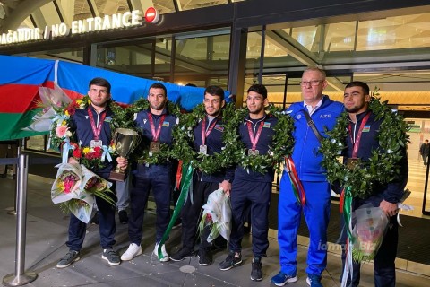 Azerbaijani record setter wrestlers returned from European Championship
