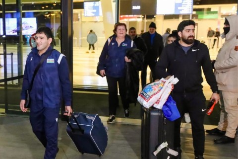 Azerbaijani wrestlers with the best results of the last 8 years in the European Championship, returned to their homeland - PHOTO