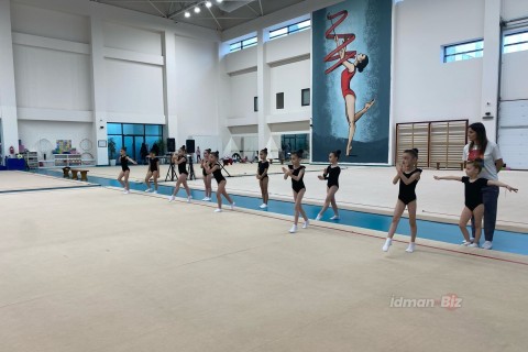 Гимнастки Загатал и Шеки начали сборы на Национальной арене гимнастики - ФОТО - ВИДЕО