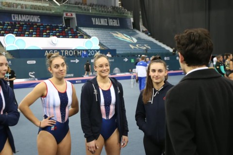 Attaché of the French ambassador for cultural affairs was a guest at the National Gymnastics Arena - PHOTO