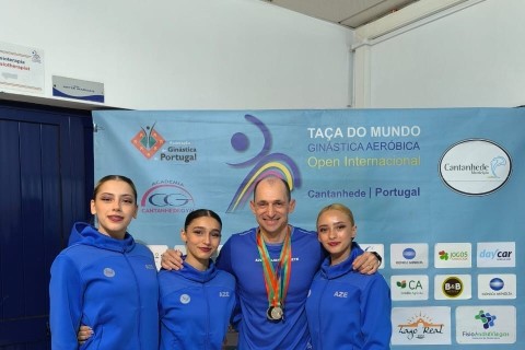 Gimnastlarımızdan Kantanhededə gümüş medal - FOTO