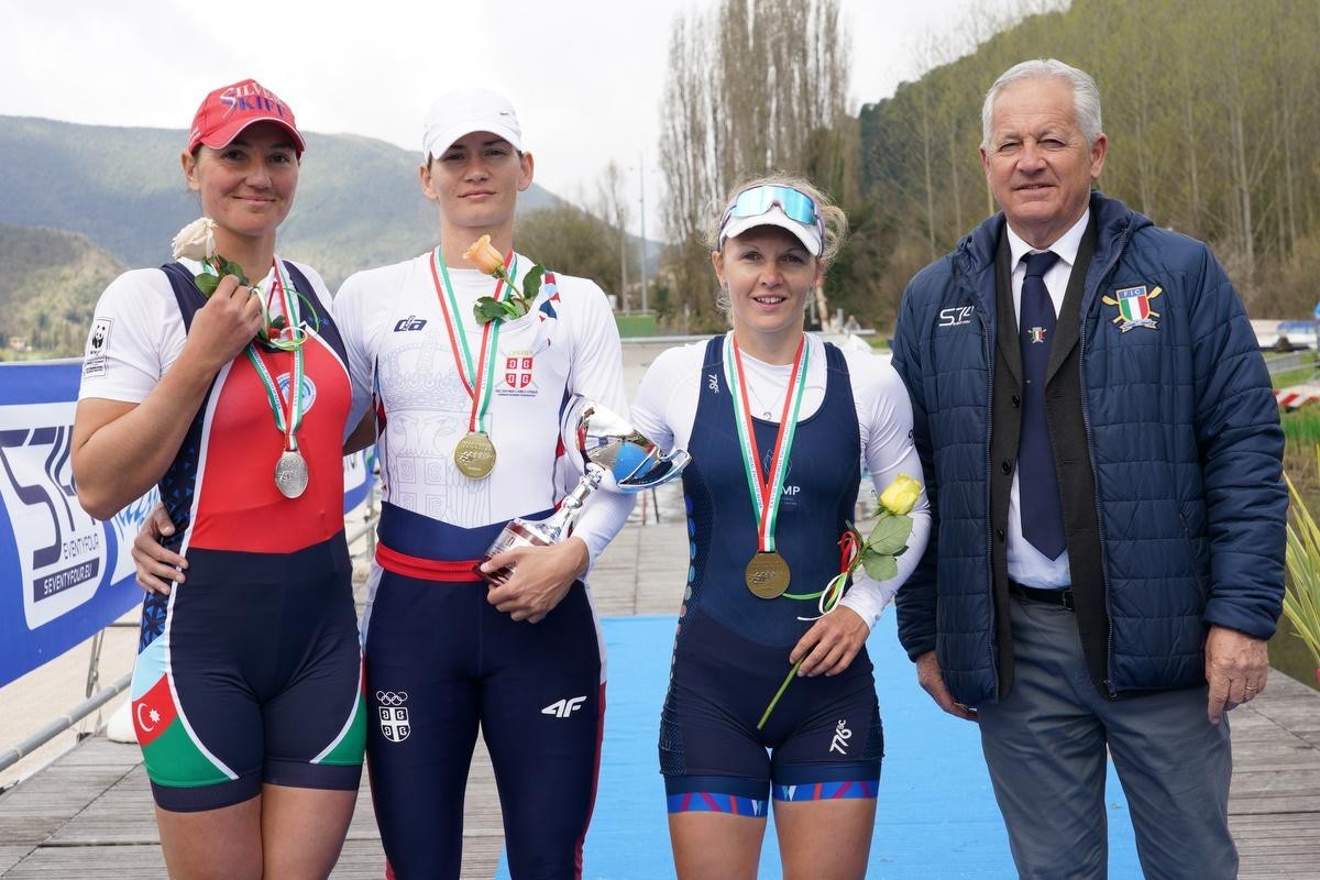 Azerbaijani rower won a silver medal in Italy - PHOTO