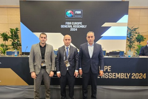 Эмин Амруллаев на Генеральной ассамблее ФИБА Европы