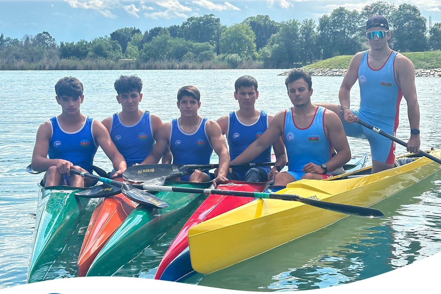 Azerbaijan’s young rowers in Regatta Bratislava 2024