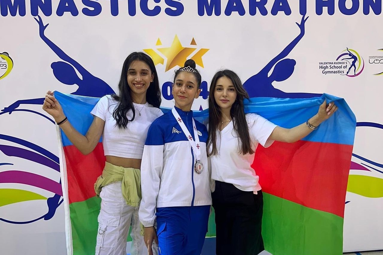 Азербайджанская гимнастка трижды отличилась в Тбилиси
