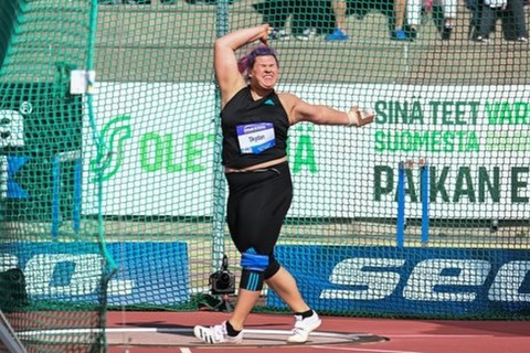 Anna Skydan in the final stage of the European Championship