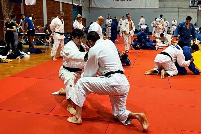 Azerbaijani judokas at the Olympic training camp in Poreč - PHOTO