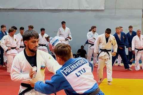 Azerbaijani judokas at the Olympic training camp in Poreč - PHOTO