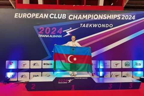 Taekvondoçumuz klublararası Avropa çempionatında gümüş medal qazanıb - FOTO