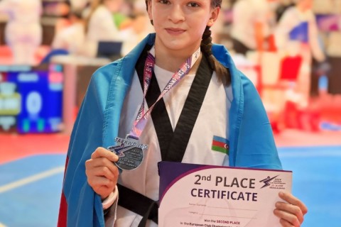 Taekvondoçumuz klublararası Avropa çempionatında gümüş medal qazanıb - FOTO