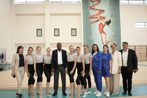 Chad's Minister of Youth and Sports at the National Gymnastics Arena