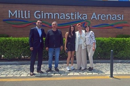 Гости из Хорватии на Национальной арене гимнастики