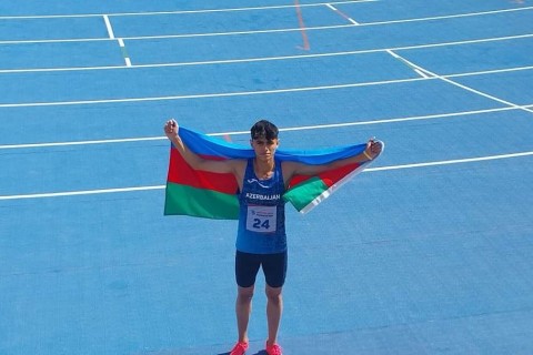 Azerbaijani athlete collects bronze medal in Children of Asia - PHOTO