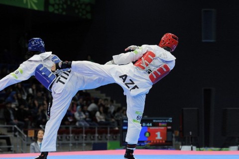 Azerbaijani Para taekwondo team in the Korea Open 2024