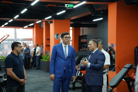 Farid Gayibov participates in the opening of "AF fitness" hall in Ganja - PHOTO