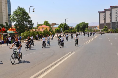 Naxçıvanda velosiped yarışı keçirilib - FOTO