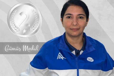 Sona Aghayeva won a silver medal at the World Cup