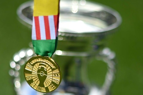 EURO-2024 cup and gold medal - PHOTO