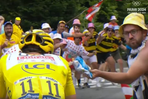 Unpleasant incident at the Tour de France