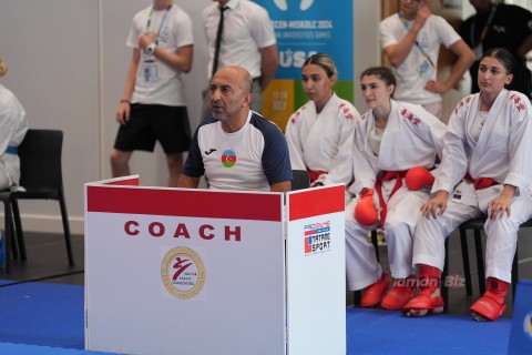 Avropa Universitet Oyunları: Kişi karateçilərimiz finalda, qadınlardan bürünc medal - FOTO