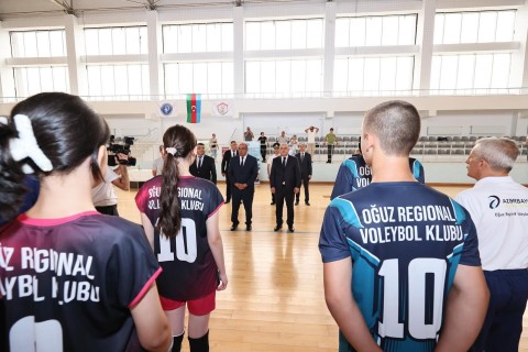 AVF president watched the practice of junior volleyball players in Gakh - PHOTO