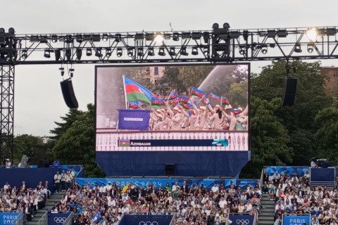 Азербайджан принял участие в параде спортсменов Парижа-2024 - ВИДЕО - ФОТО