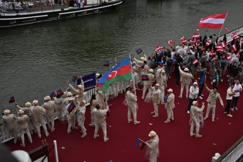 Азербайджан принял участие в параде спортсменов Парижа-2024 - ВИДЕО - ФОТО