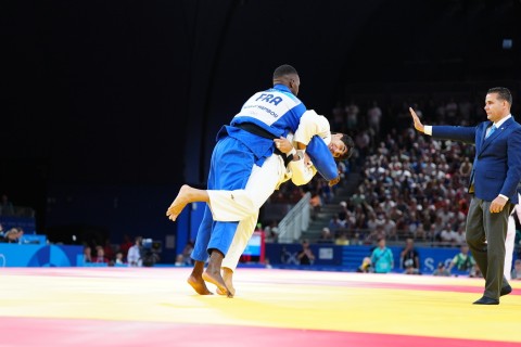 Paris 2024: Eljan Hajiyev defeated in 1/8 Elimination Round - PHOTO - VIDEO