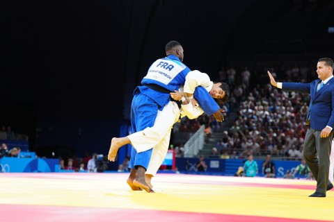 Paris 2024: Eljan Hajiyev defeated in 1/8 Elimination Round - PHOTO - VIDEO