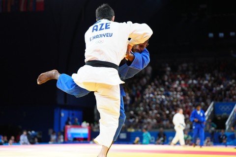 Paris 2024: Eljan Hajiyev defeated in 1/8 Elimination Round - PHOTO - VIDEO