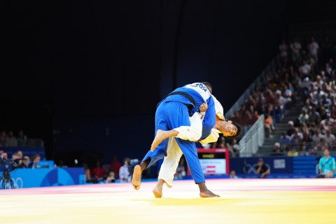 Paris 2024: Eljan Hajiyev defeated in 1/8 Elimination Round - PHOTO - VIDEO