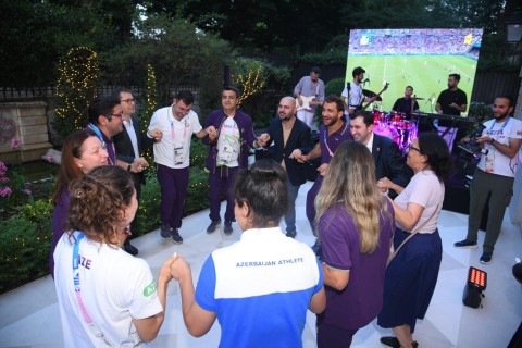 Olimpiya Evində Azərbaycan idmançıları ilə görüş keçirilib - FOTO