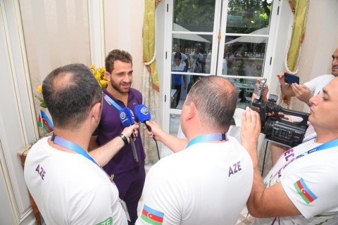 Olimpiya Evində Azərbaycan idmançıları ilə görüş keçirilib - FOTO