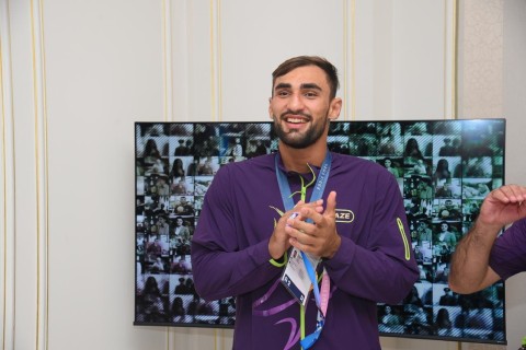 Parisdə Olimpiya Evində idmançılarımızın qələbəsinə həsr olunmuş görüş keçirilib - FOTO - VİDEO