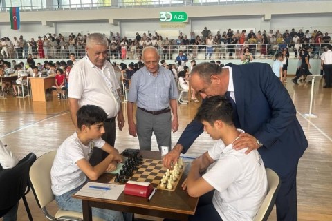 Yeniyetmələrin şahmat olimpiadasına start verilib - FOTO