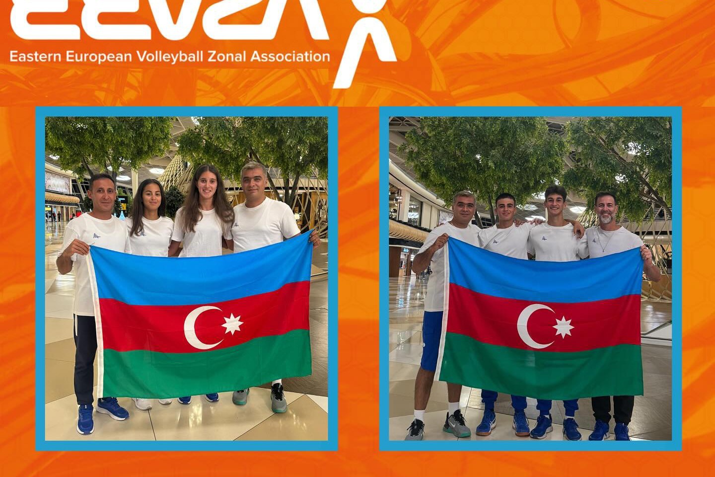 Azerbaijani beach volleyball players in the international tournament