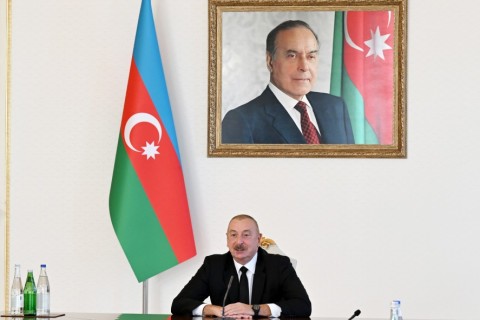 President Ilham Aliyev received Azerbaijani athletes who won medals at Paris Summer Olympic Games and their coaches - VIDEO - PHOTO